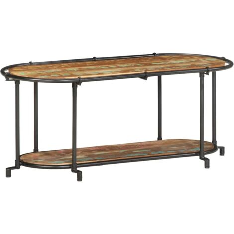 Meuble TV-Banc TV-Meuble Télé 100x42x40 cm Bois massif de récupération 283365 (1/5)