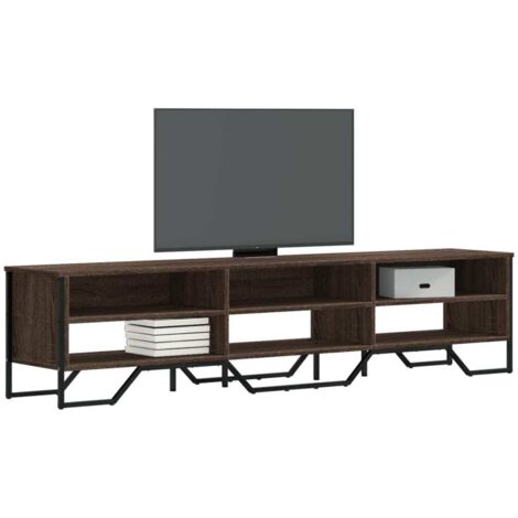 Meuble TV-Banc TV-Meuble Télé chêne marron 180x34x41 cm bois d'ingénierie 519470 (1/5)