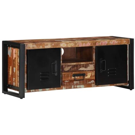 Meuble TV-Banc TV-Meuble Télé 100x30x40 cm Bois de récupération solide 434914 (1/5)