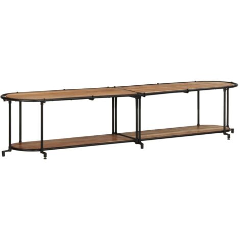 Meuble TV-Banc TV-Meuble Télé 200x42x40 cm bois d'acacia massif 745103 (1/5)