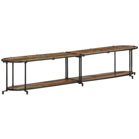Meuble TV-Banc TV-Meuble Télé 200x42x40 cm Bois massif de récupération 588545 (1/5)