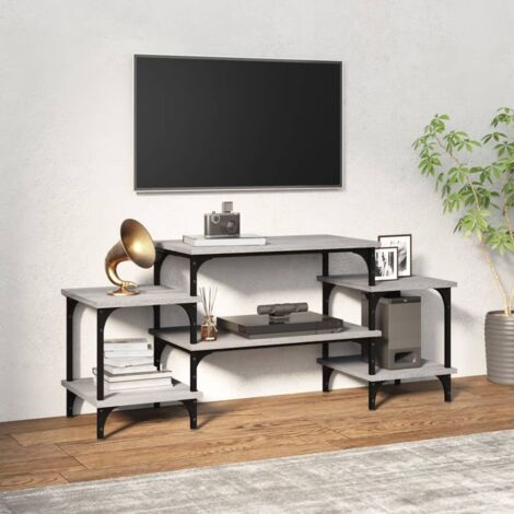 Meuble TV-Banc TV-Meuble Télé Sonoma gris 117x35x52 cm Bois d'ingénierie 121819 (1/5)