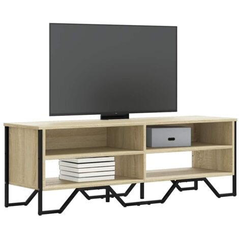 Meuble TV-Banc TV-Meuble Télé chêne sonoma 122x34x41 cm bois d'ingénierie 285976 (1/5)
