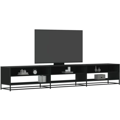 Meuble TV-Banc TV-Meuble Télé noir 270x40x46 cm bois d'ingénierie 339801 (1/5)