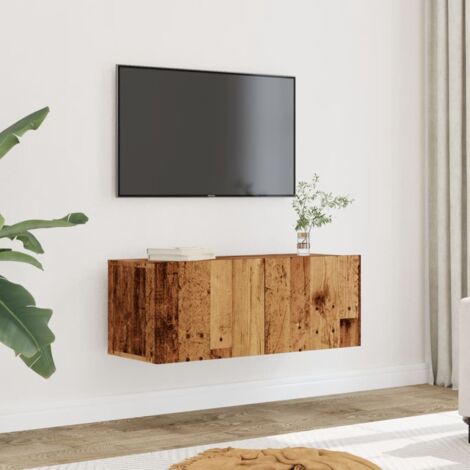 Meubles TV muraux 2 pc-Banc TV-Meuble Télés vieux bois 80x30x30 cm 579931 (1/5)