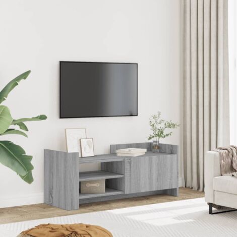 Meuble TV-Banc TV-Meuble Télé Sonoma gris 100x35x40 cm Bois d'ingénierie 927259 (1/5)
