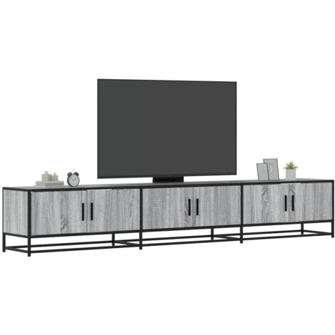 Meuble TV-Banc TV-Meuble Télé sonoma gris 240x35x41 cm bois d'ingénierie 311000 (1/5)