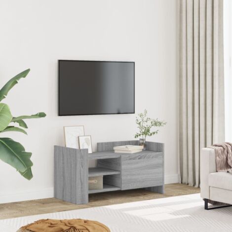 Meuble TV-Banc TV-Meuble Télé sonoma gris 80x35x40 cm bois d'ingénierie 422407 (1/5)