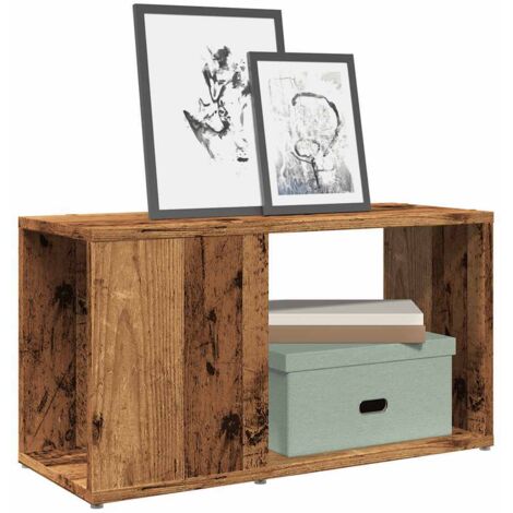 Meuble TV-Banc TV-Meuble Télé vieux bois 60x24x32cm bois d'ingénierie 934529 (1/5)