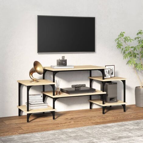 Meuble TV-Banc TV-Meuble Télé chêne sonoma 117x35x52 cm bois d'ingénierie 929561 (1/5)