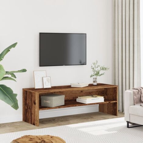 Meuble TV-Banc TV-Meuble Télé vieux bois 120x40x40 cm bois d'ingénierie 878327 (1/5)
