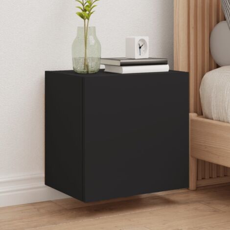 Meubles TV muraux 2 pc-Banc TV-Meuble Télés noir 40,5x30x40 cm bois d'ingénierie 331517 (1/5)