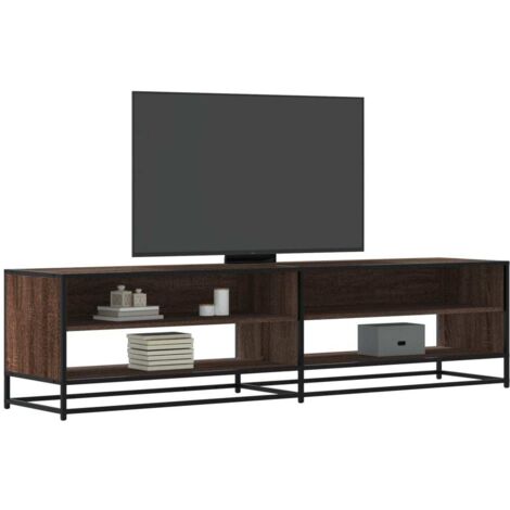 Meuble TV-Banc TV-Meuble Télé chêne marron 180,5x40x46 cm bois d'ingénierie 269053 (1/5)