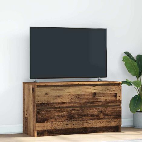 Meuble TV-Banc TV-Meuble Télé vieux bois 100x35x54 cm bois d'ingénierie 969607 (1/5)
