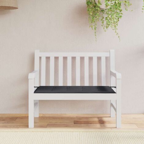 Coussin de banc de jardin-Coussin de banquette de jardin noir 120x50x4 cm tissu oxford (1/5)