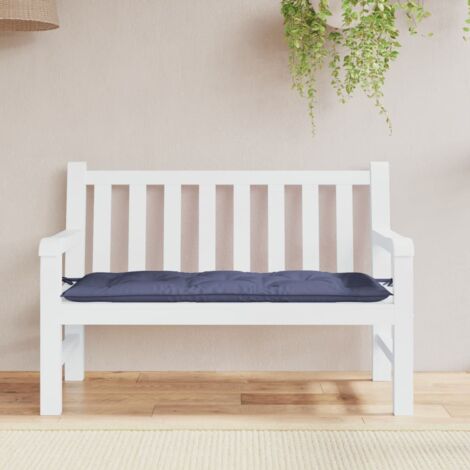 Coussin de banc de jardin-Coussin de banquette de jardin bleu marine 120x50x7 cm tissu oxford (1/5)
