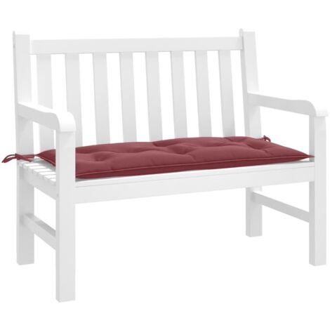 Coussin de banc de jardin-Coussin de banquette de jardin rouge bordeaux mélangé tissu 922975 (1/5)