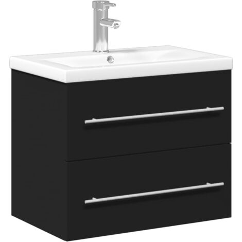 Fresca Torino Meuble-lavabo De Salle De Bains 84 Po Double Espresso Avec Lavabos Vasques Et 3 Armoires Laterales