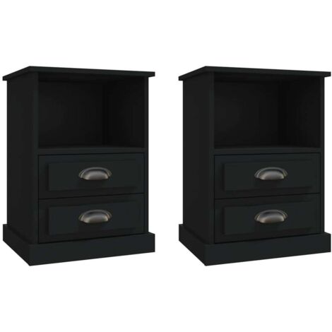 Vicco Table de nuit Evo, Chêne doré/anthracite, Lot de 2 | Leroy Merlin