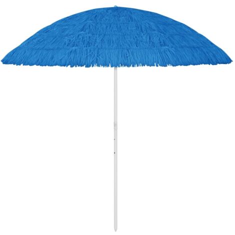 Parasol de plage-Parasol de jardin Hawaii bleu 300 cm 329539 (1/5)