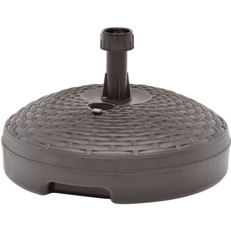 Socle de parasol-Pied de parasol  rempli de sable/d'eau 20 L Plastique rotin 520649 (1/5)