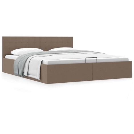 Cadre de lit à rangement hydraulique sans matelas-Structure de lit 160x200 cm 702044 (1/5)