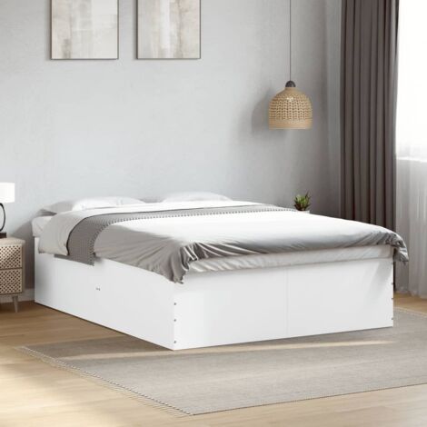 Cadre de lit sans matelas-Structure de lit blanc 160x200 cm 576900 (1/5)