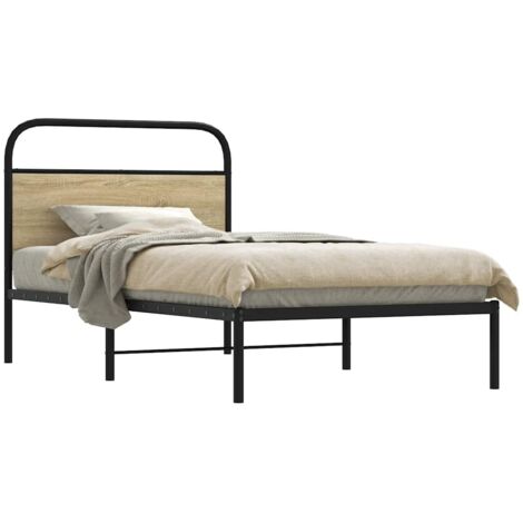 Cadre de lit sans matelas-Structure de lit 100x190 cm chêne sonoma 623732 (1/5)