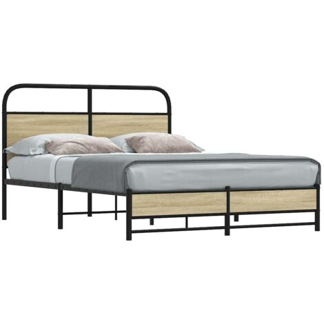Cadre de lit sans matelas-Structure de lit 120x200 cm chêne sonoma 768731 (1/5)
