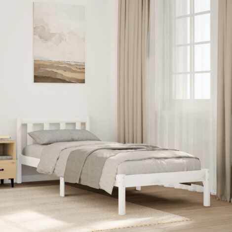 Cadre de lit extra long sans matelas-Structure de lit 90x220 cm bois massif pin 569031 (1/5)