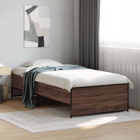 Cadre de lit sans matelas-Structure de lit chêne marron 90x200 cm 731233 (1/5)