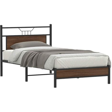 Cadre de lit sans matelas-Structure de lit chêne marron 100x190 cm 961885 (1/5)