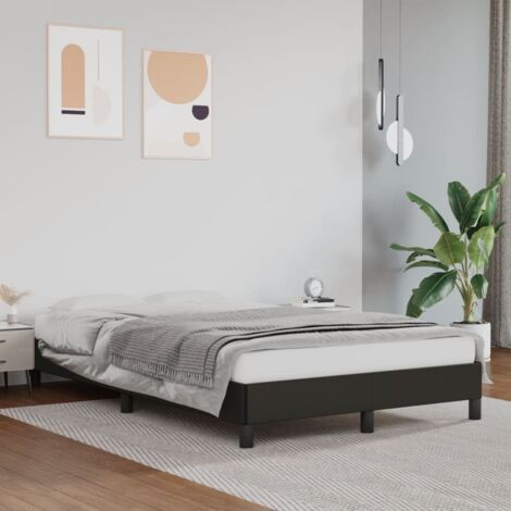 Cadre de lit sans matelas-Structure de lit noir 120x190 cm similicuir 934123 (1/5)