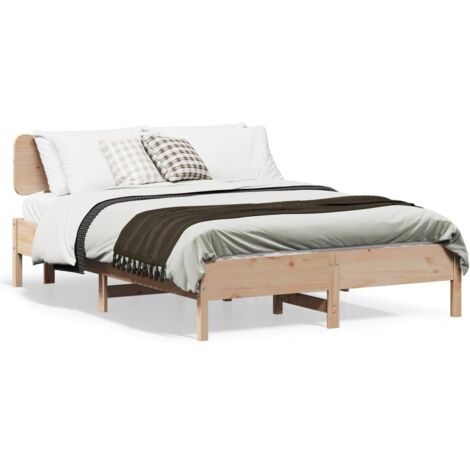 Cadre de lit sans matelas-Structure de lit 120x190 cm bois de pin massif 716398 (1/5)