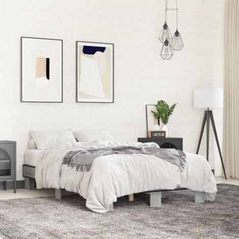 Cadre de lit sans matelas-Structure de lit sonoma gris 140x200 cm 929740 (1/5)