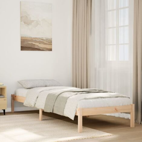 Cadre de lit extra long sans matelas-Structure de lit 80x210 cm bois massif pin 473072 (1/5)