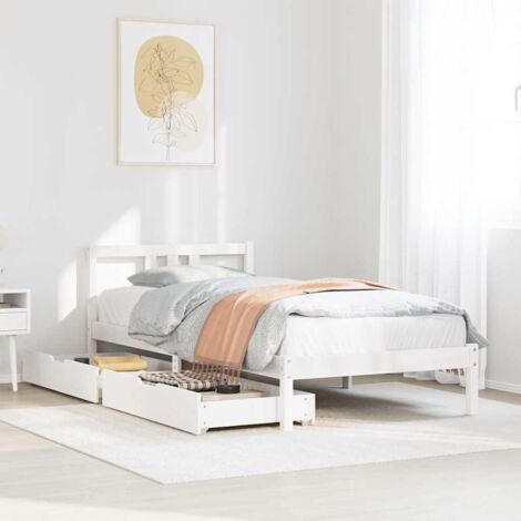 Cadre de lit sans matelas-Structure de lit 180x200 cm bois massif de pin 403388
