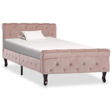 Cadre de lit sans matelas-Structure de lit Rose Velours 90x200 cm 898924 (1/5)