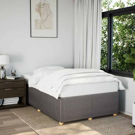 Cadre de lit sans matelas-Structure de lit taupe 120x190 cm tissu 299733 (1/5)
