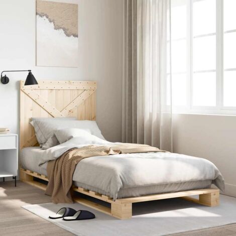 Cadre de lit sans matelas-Structure de lit avec tête de lit 90x200 cm 358299 (1/5)