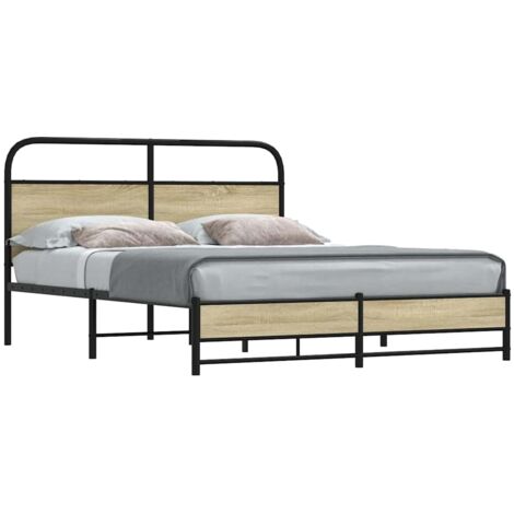 Cadre de lit sans matelas-Structure de lit 150x200 cm chêne sonoma 231841 (1/5)