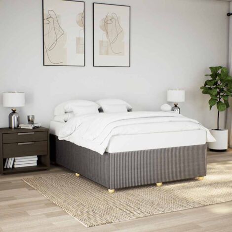 Cadre de lit sans matelas-Structure de lit taupe 160x200 cm tissu 713306 (1/5)