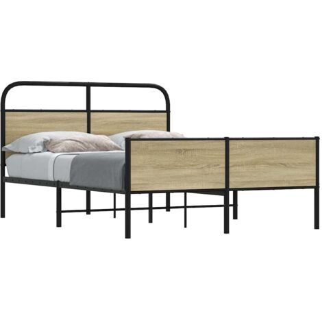 Cadre de lit sans matelas-Structure de lit 120x190 cm cm chêne sonoma 375994 (1/5)