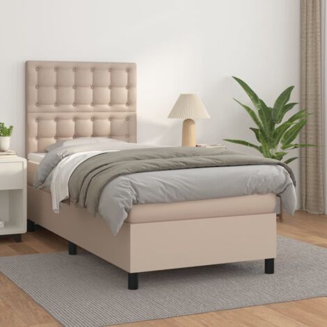 Sommier à lattes de lit avec matelas-Cadre de lit Cappuccino 80x200 cm 707879 (1/5)