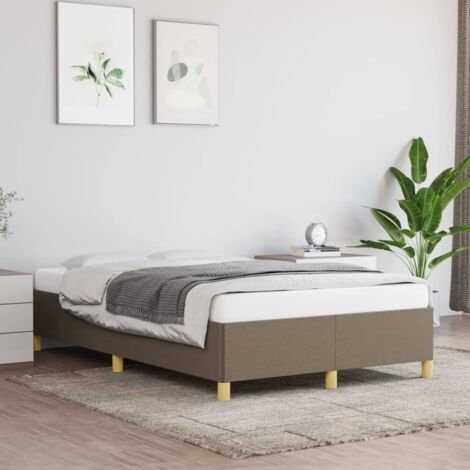 Cadre de lit sans matelas-Structure de lit taupe 120x200 cm tissu 876171 (1/5)