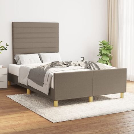 Cadre de lit sans matelas-Structure de lit taupe 120x200 cm tissu 272491 (1/5)