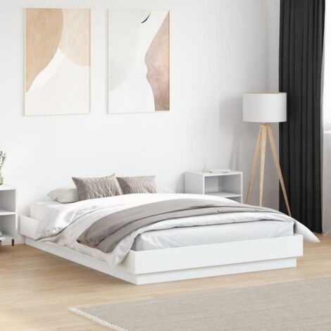 Cadre de lit sans matelas-Structure de lit blanc 120x190 cm 147312 (1/5)