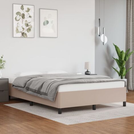 Cadre de lit sans matelas-Structure de lit cappuccino 140x190 cm similicuir 357557 (1/5)