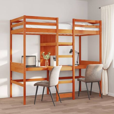 Cadre de lit superposé sans matelas-Structure de lit 80x200cm bois de pin massif 908155 (1/5)