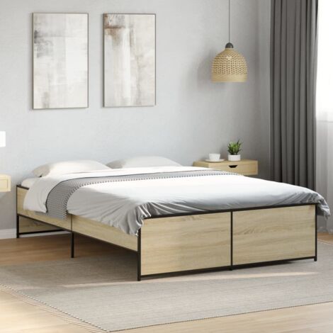 Cadre de lit sans matelas-Structure de lit chêne sonoma 140x190 cm 623267 (1/5)